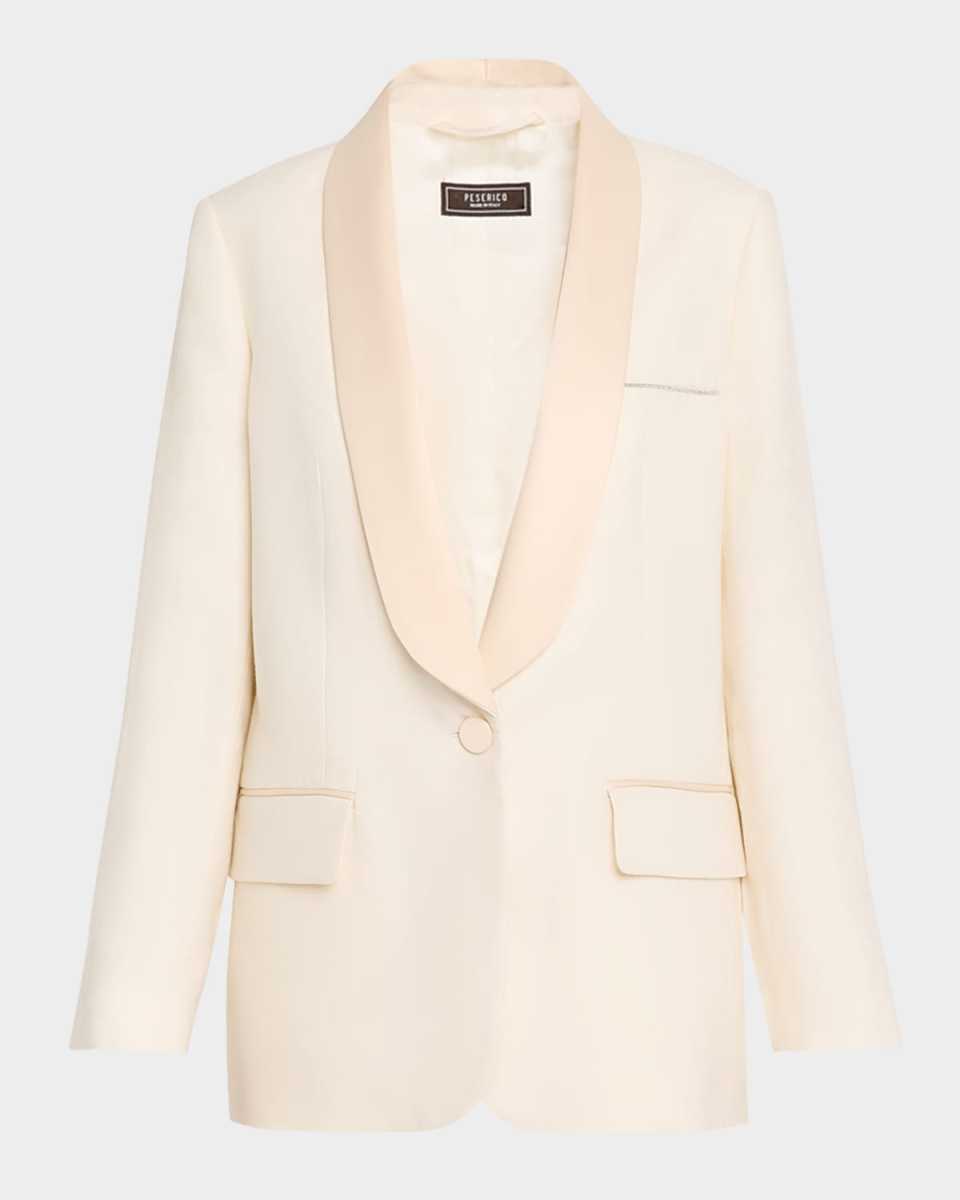 Single-Button Smoking Jacket